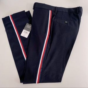 NWT Topman Skinny Pant in Navy with Stripes